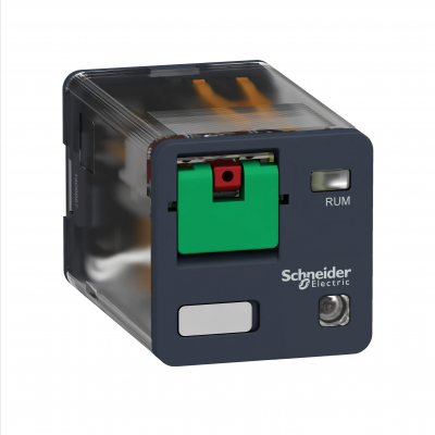 Zelio Relay Przekaźnik uniwersalny z przyciskiem test LED 3C/O 10A 230V AC RUMC32P7 SCHNEIDER (RUMC32P7)