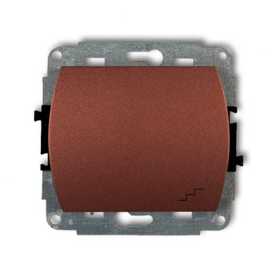 KARLIK TREND Łącznik schodowy podświetlanego brązowy metalik 9WP-3L (9WP-3L)