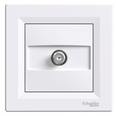 Asfora gniazdo antenowe SAT końcowe 1dB biały EPH3700121 SCHNEIDER (EPH3700121)