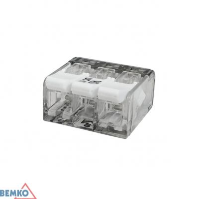 SZYBKOZŁACZKA 4mm2 x 3 - 50 SZT BEMKO (E03-P053-50)