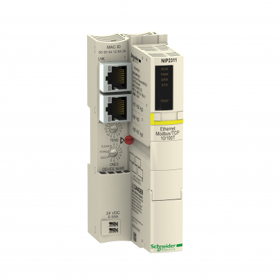 Moduł komunikacyjny 2 porty Ethernet MB/TCP STBNIP2311 SCHNEIDER (STBNIP2311)