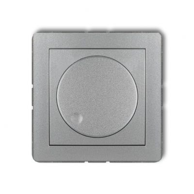 KARLIK DECO Elektroniczny regulator oświetlenia przycisk-obrót do lamp LED srebrny metalik 7DRO-2 (7DRO-2)