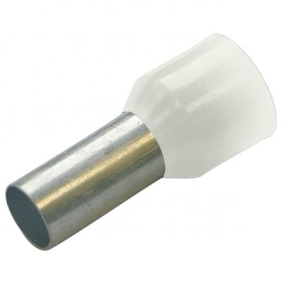 HTI - 0,5/8 końc. tulejkowa izol biała 270801 HAUPA (270801)