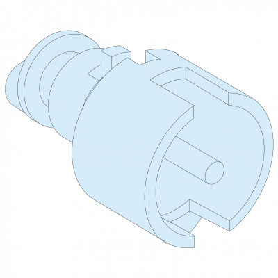 Rozdzielnice PrismaSet podwójne gniazdo klinowe 3mm IP55 LVS09932 SCHNEIDER (LVS09932)