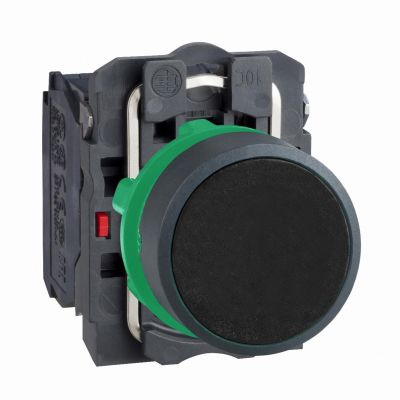 Harmony XB5 Przycisk płaski czarny z samopowrotem bez oznaczenia plastikowy XB5AA25 SCHNEIDER (XB5AA25)