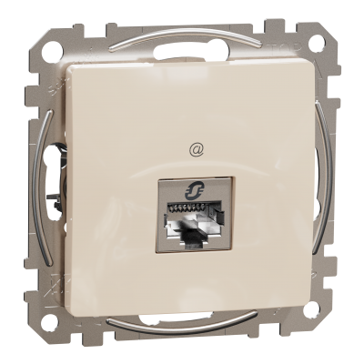 Sedna Design & Elements Gniazdo komputerowe RJ45 kat. 5e STP czarny antracyt SDD112451S SCHNEIDER (SDD112451S)