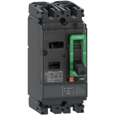 Wyłącznik mocy ComPacT NSX NSX160F AC/DC TM160D 2P2D 18kA C16F2TM160 SCHNEIDER (C16F2TM160)