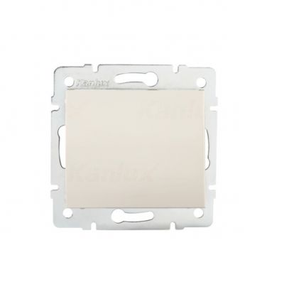 LOGI Łącznik jednobiegunowy śrubowy 10AX 250V kremowy 021000103 25125 KANLUX (25125)