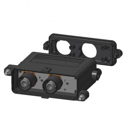 WEIDMULLER HDC HP 550 KIT H 2M120 Wysokiej klasy złącze przemysłowe, Typoszereg: HighPower, IP68, 550 A, Liczba biegunów: 2 1397840000 /1szt./ (1397840000)