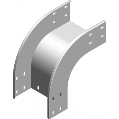 Łuk zewnętrzny 90° 200x100mm Grubość 1,50 mm LZZP200H100 311420 BAKS (311420)