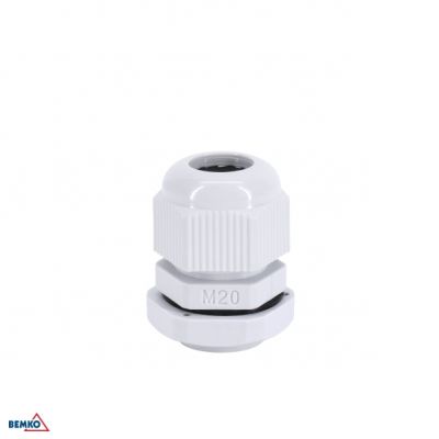 DŁAWNICA KABLOWA SZARA M-20 (OPK. 20SZT.) BEMKO (E45-M-20-S/1)