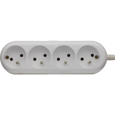 POWER ; Gniazdo rozbieralne czterokrotne BIAŁY (430460)