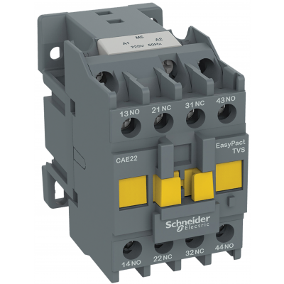 Stycznik pomocniczy TVS 3NO 1R cewka 110V 50HZ zaciski skrzynkowe CAE31F5 SCHNEIDER (CAE31F5)