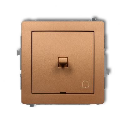 KARLIK DECO Przycisk zwierny /dzwonek/ w stylu amerykańskim złoty metalik 8DWPUS-4 (8DWPUS-4)