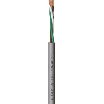 BiT LiYY 300/300V 7x0,75 Kabel sterowniczy giętki, żyły kolorowe, izolacja i powłoka PVC, do zastosowań wnętrzowych BITNER (S30110)