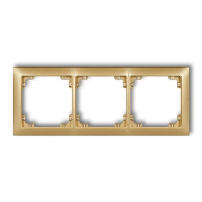 KARLIK DECO Ramka potrójna z tworzywa DECO Soft złoty 29DRSO-3 (29DRSO-3)