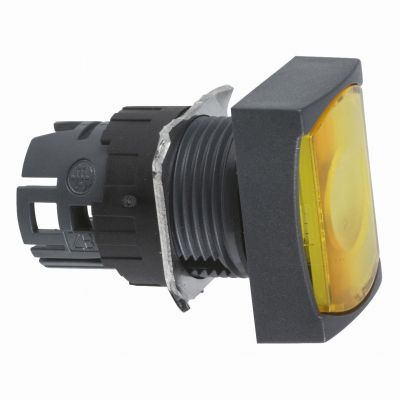 Harmony XB6 Przycisk płaski żółty z samopowrotem LED plastikowy prostokątny ZB6DW5 SCHNEIDER (ZB6DW5)