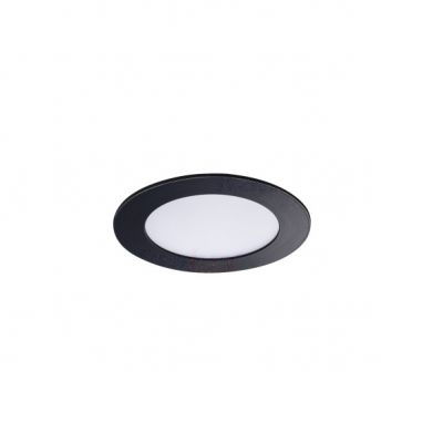Oprawa typu downlight ROUNDA V2LED6W-WW-B IP44 270lm 3000K barwa ciepła 230V Czarny 33562 KANLUX (33562)