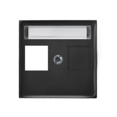 Aria Pokrywa gniazda pojedynczego Keystone czarny PGPK-1U/33 OSPEL (PGPK-1U/33)