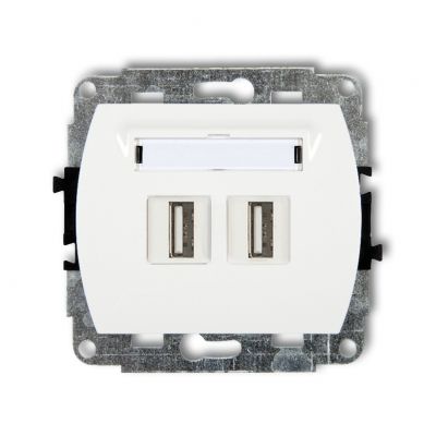 KARLIK TREND Gniazdo podwójne 2xUSB A-A 3.0 biały GUSB-6 (GUSB-6)