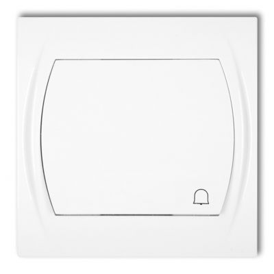 KARLIK LOGO Przycisk zwierny /dzwonek/ podświetlany biały LWP-4L (LWP-4L)
