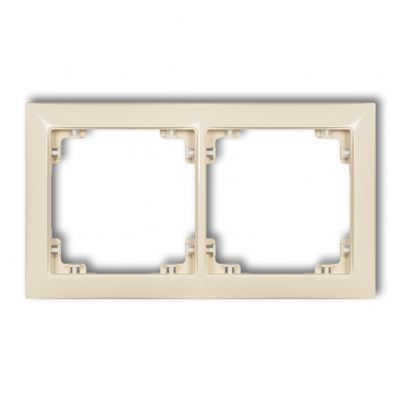 KARLIK DECO Ramka podwójna z tworzywa DECO Soft beżowa 1DRSO-2 (1DRSO-2)