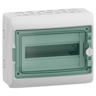 Rozdzielnica natynkowa hermetyczna 1x12 IP65 Mureva (dawna Kaedra) MRV-1-12-NT-T drzwi transparentne 13431 SCHNEIDER (13431)