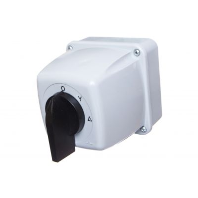 Łącznik krzywkowy gwiazda-trójkąt 3P 25A IP44 Łuk 25-23 w obudowie 922513 ELEKTROMET (922513)