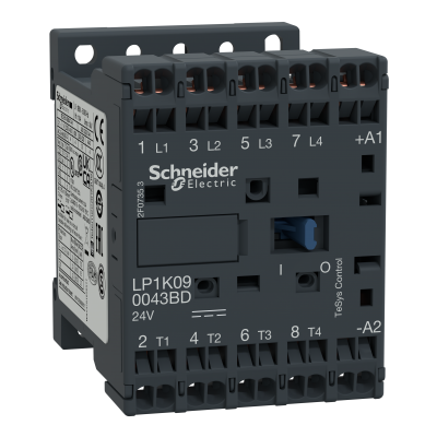 Stycznik mocy TeSys K 20A 4P 4Z cewka 24VDC zaciski sprężynowe LP1K090043BD SCHNEIDER (LP1K090043BD)