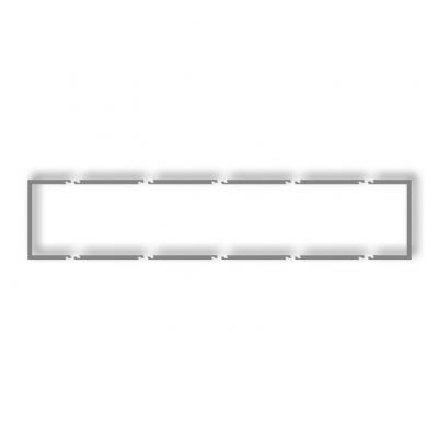 KARLIK Ramka wypełniająca pięciokrotna DECO szary mat 27DRW-5 (27DRW-5)