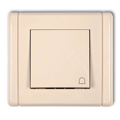 KARLIK FLEXI Przycisk zwierny /dzwonek/ beżowy 1FWP-4 (1FWP-4)