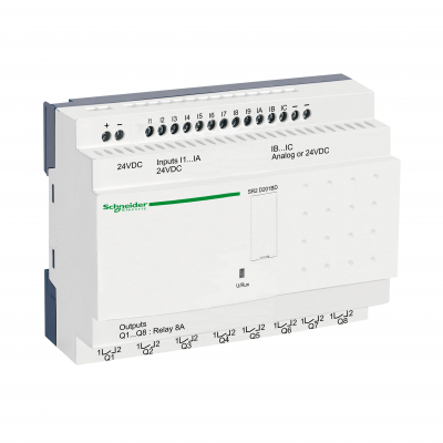 Zelio Logic 24VDC SR2D201BD SCHNEIDER (SR2D201BD)