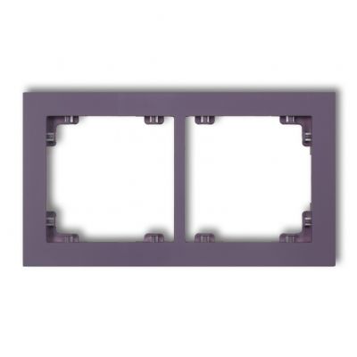 KARLIK DECO Ramka uniwerstalna podwójna z tworzywa DECO Pastel Matt wrzosowy 50DR-2 (50DR-2)