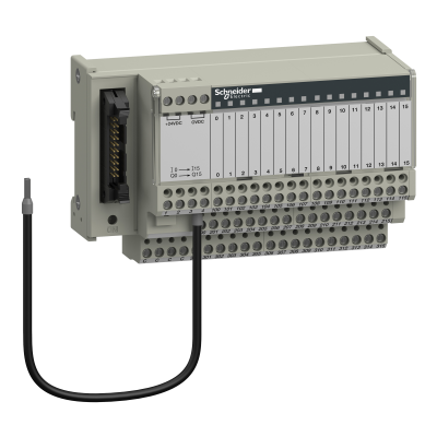 Modicon ABE7 miniaturowa podbaza dyskretne pasywne we/wy 16 wejść/wyjść Led ABE7H16R31 SCHNEIDER (ABE7H16R31)