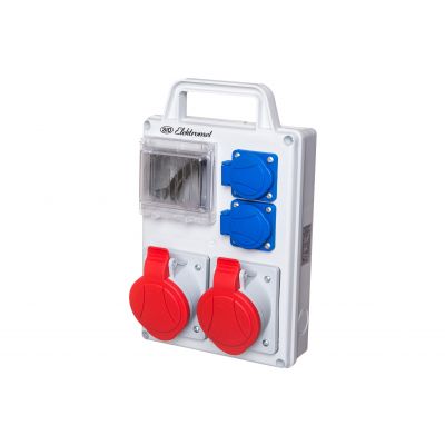 Rozdzielnica stacjonarna 2x32A 3P+N+Z 400V, 2x16A 2P+Z 250V RPK-2 940055 ELEKTROMET (940055)