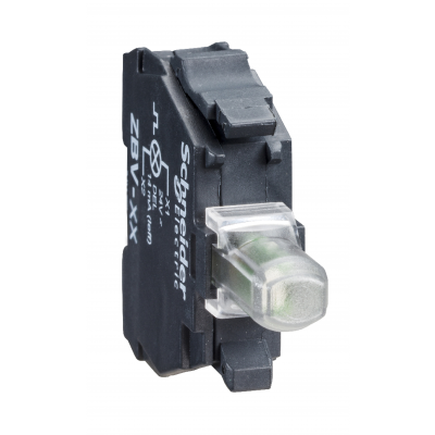 Harmona XB4 Dioda fi22 biała LED 24V migająca zaciski śrubowe ZBV18B1 SCHNEIDER (ZBV18B1)