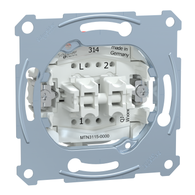 Merten mechanizm łącznika świecznikowego zacisk bezśrubowy 250V AC 10A MTN3115-0000 SCHNEIDER (MTN3115-0000)