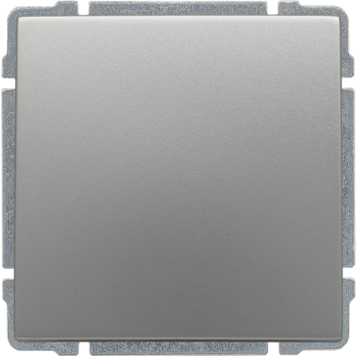 KOS 66 ; Przycisk  z klawiszem, bez ramki,  ALUMINIUM (664010)