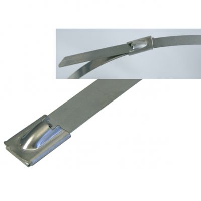Opaska stalowa 360x12 mm SS316 z zamkiem kulkowym 262960/360 HAUPA (262960/360)