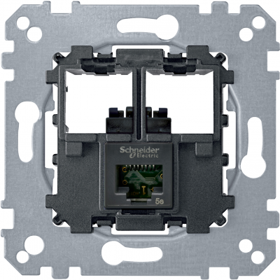 Merten - Mechanizm gniazda teleinformatycznego komputerowe 1xRJ45 kat 5e utp MTN4575-0001 SCHNEIDER (MTN4575-0001)
