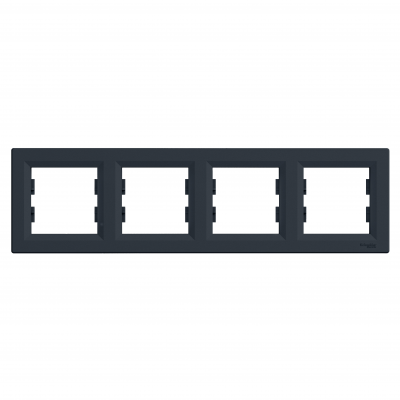 Asfora ramka poczwórna 4-krotna pozioma antracyt EPH5800471 SCHNEIDER (EPH5800471)