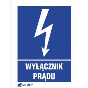 WYŁĄCZNIK PRĄDU  52X74 FOLIA SAMOPRZYLEPNA (8EIA/Q1F)