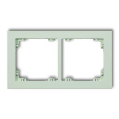 KARLIK DECO Ramka uniwerstalna podwójna z tworzywa DECO Pastel Matt miętowy 46DR-2 (46DR-2)