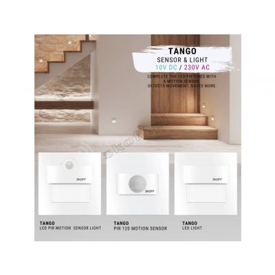 Oprawa schodowa LED TANGO LED Light 0,8W 10V DC 4000K barwa neutralna IP20 biały mat  SKOFF (ML-TAN-C-N-1-PL-00-01)