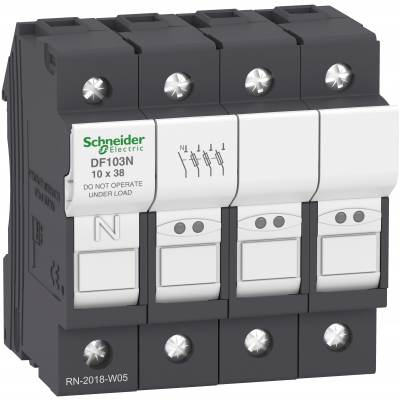 Podstawa bezpiecznikowa 10x38mm 32A 3P+N DF103N SCHNEIDER (DF103N)