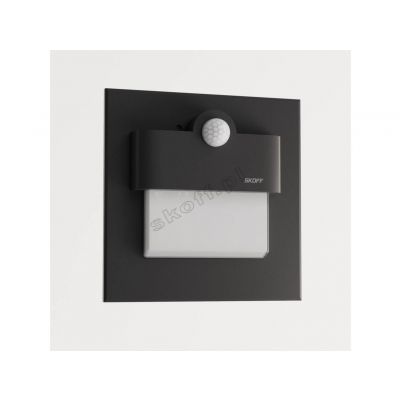 Oprawa schodowa LED Tango LED PIR 120 Motion Sensor Light 1,0W 10V DC 3000K barwa ciepła IP20 czarny mat SKOFF (MJ-TAN-D-H-1-ML-ML-01)