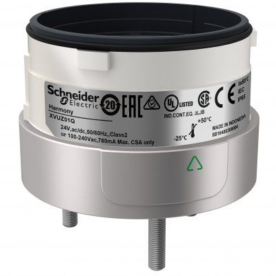 Harmony XVU Zespół mocujący kolumny świetlnej 3 pinowy fi 60mm 110/240V AC/DC XVUZ01Q SCHNEIDER (XVUZ01Q)