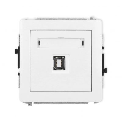 KARLIK DECO Gniazdo pojedyncze USB A-B2.0 biały DGUSB-3 (DGUSB-3)