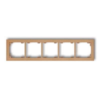 KARLIK DECO Ramka pięciokrotna z tworzywa złoty metalik 8DR-5 (8DR-5)
