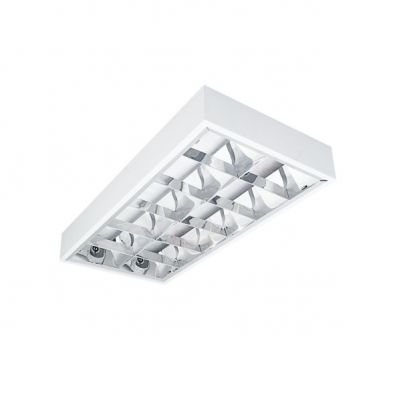 NOTUS 4LED 218 NT Oprawa rastrowa do T8 LED NOTUS 4LED 218 NT prostokątny jednostronne 2 x max 18W k (22674)